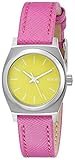 Nixon Women's A5092081 Small Time Teller Leather Analog Display Analog Quartz Watch