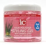 Fantasia Polisher Gel with Sparkles 16 oz. (Hard to Hold) (3-Pack) with Free Nail File