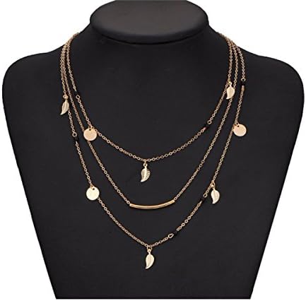 DZG Women's Multi Chain Jewelry (Pendant Tassel Multi Chain)
