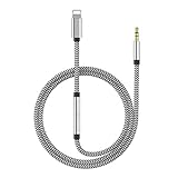 (Apple MFI Certified) Aux Cord for iPhone Xs XR X 8 7 Plus, Lightning to 3.5 mm Headphone Jack Adapter Aux Cable for Car Speaker Support iOS 11 12 (3-in-1)
