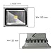 WoneNice Waterproof 50W LED Flood Light Cool White High Power Outdoor Spotlights Industrial Lighting Home Security Lighting Outdoor House Business Surveillance Safety Wall Washer High Building Ad Billboard Garden Plant Deck Landscape Decor (Silver, 50W 110V Cool White)