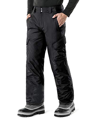 image for TSLA Men's Rip-Stop Snow Pants Windproof Ski Insulated Water-Repel Bot