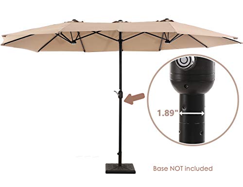 Superjare 14 Ft Outdoor Patio Umbrella With 1 89 Inches Pole