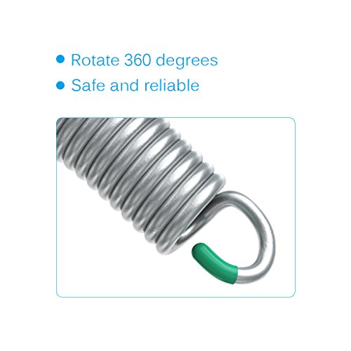Finether Hammock Chair Spring 500 lb Heavy Duty Weight Capacity for Hammock Hanging Pot,Porch Swings, Hanging Swings Chairs, Stainless steel (2 PCS)