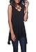 iGENJUN Women's V Neck Front Criss Cross Basic Flowy Tank Tops