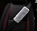 Andalus Premium Seat Belt Cover Soft Authentic Sheepskin Shoulder Pad, Gray (2 Pack), Genuine Natural Merino Wool, Comfortable Driving