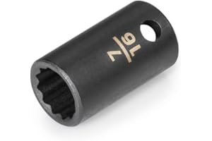 TEKTON 3/8 Inch Drive x 7/16 Inch 12-Point Impact Socket | SID12211