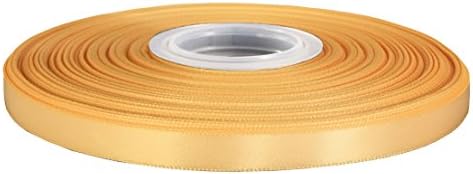 Duoqu 1/4 inch Wide Double Face Satin Ribbon 50 Yards Buttercup