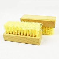 Runfon Shoe Brush Polish Natural Leather Real Horse Hair Soft Boot Cleaning Brush for Suede Boot Polishing Tool