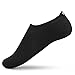 SENFI Unisex Water Skin Shoes Barefoot Aqua Socks for Pool Water Aerobics Exercise,TFF-01black-XXL