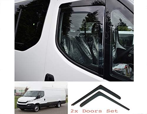Deflettori D'Aria Per Citro&euml;n Relay, Fiat Ducato, Peugeot Boxer - Set 2 Pezzi, Antipioggia E Sole, 2006-2024