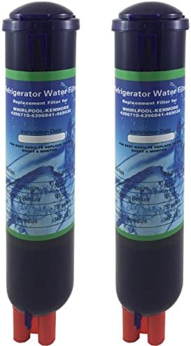 (Pack of 2) Purified Water Refrigerator Water Filter Replacement, Compatile with Whirlpool PUR Push Botton 4396841, 4396710, Pur Filter3