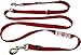 ActiveDogs Hands Free 7' Crossbody Premium Service Dog Leash w/Heavy Duty Chrome Do Not Pet ID Tag - Red