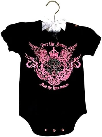 Aristabrat Haves & The Have Mores” Cotton Onesie With Swarovski Crystals 6-12 Months