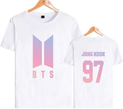 Viclearshop BTS in Bloom Tshirt Unisex T-Shirt Tee Bangtan Boys J-Hope Suga Jimin V JIN (KOOK White, M)