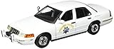 Motormax 1:18 Ford Crown Victoria California Highway Patrol Car, White