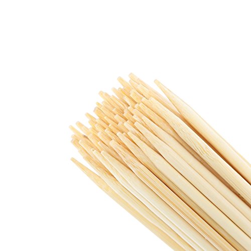 Whole Stix Bamboo Marshmallow Roasting Barbecue Sticks Extra Long Bamboo Skewers Perfect for Hot Dog Camping Bonfires 100% Biodegradable 150 Pc