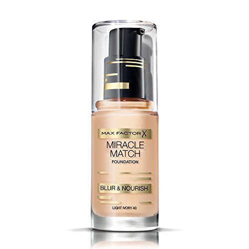 Max Factor Miracle Match Foundation, No. 40 Light Ivory