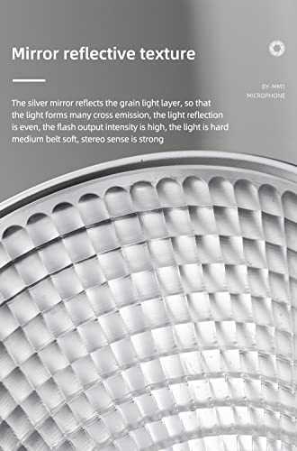 Godox Standard 7" Fish Scale Design Reflector Diffuser + Barn Door BD-04 with Honeycomb Grid and 4 Color Gel Filters