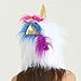 SZTOPFOCUS Silly Unicorn Hat For Women Animal Hood Scarf Mittens Novelty Faux Fur Hoodie Dresses Unicorn White Rave Hat (White Unicorn)