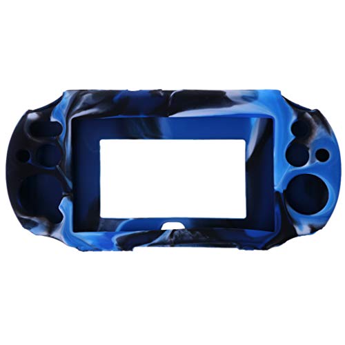 GMSP Silicone Rubber Soft Protective Case Cover for Sony Playstation PS Vita 2000 (Blue)