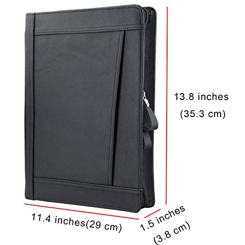 iPad Keyboard Portfolio, Organizer Zipper Portfolio Folio Case with Bluetooth Keyboard for 10.5-in iPad Pro/iPad Air 3