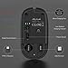Rechargeable 2.4GHz Wireless Bluetooth Mouse, Jelly Comb Slim Noiseless Optical Wireless Mouse with Bluetooth, USB or Type C Connection,Easy-Switch up to 3 Device MS04