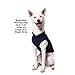 Gooby Fleece Vest Dog Sweater - Navy, Small - Warm Pullover Fleece Dog Jacket with O-Ring Leash for Small to Medium Dogs