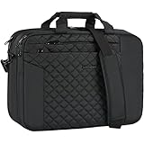 KROSER Expandable Laptop Messenger Bag - Fits 17.3 Inch Water-Repellent Business Briefcase