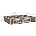 Sauder Palladia Platform Bed, Queen, Select Cherry finish