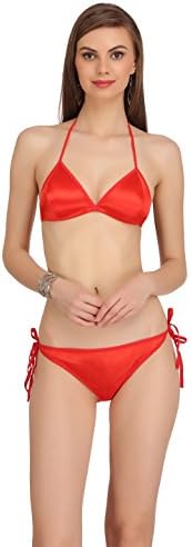 Women’S Girls Satin Nylon Spandex Sexy Bra Sexy Panty,Non Padded Bikini Swimwear Lingerie Set,Women’S Girls Ladies Undergarments,Sexy Lingerie Beach Innerwear for Women Girls Ladies