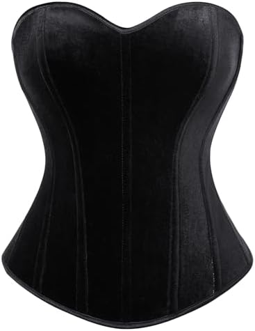 Sorrica Women's Sexy Velvet Sweetheart Neck Bodysuit Bandeau Cross