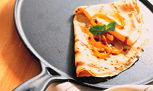 Le Creuset Enameled Cast Iron Crepe Pan with Rateau and Spatula, 10.75", Cerise | Pricepulse