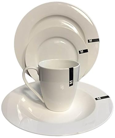 Safdie & Co. AM02008 Classic Royal Dinnerware Set, White