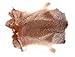 X-Large Natural Top Grade Rabbit Fur Pelt Skin Taxidermy 18"~~brown