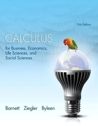 Calculus F/Bus.,Econ,Life Sci,... Text