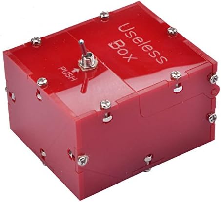 Aikoi Mini Leave Me Alone Useless Fully Assembled Machine Box Toy (Red)