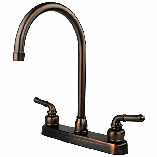 Plumbing & Fixtures New Oil Rubbed Bronze RV Mobile Motor Home Kitchen Sink Faucet - 14.5" Tall Spout - Thumbnail 4