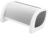 NYNE Bass Portable Bluetooth Speaker with Built-in Active Subwoofer, USB Charging and Hands Free Microphone (White/Grey)