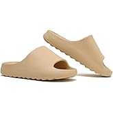 Unisex Pillow Slippers Slides for Women and Men, EVA Comfort Super Soft Quick Drying Rubber Shower Cloud Slides, Lightweight Spa Massage Summer Sandals for Adult Couples Indoor and Outdoor