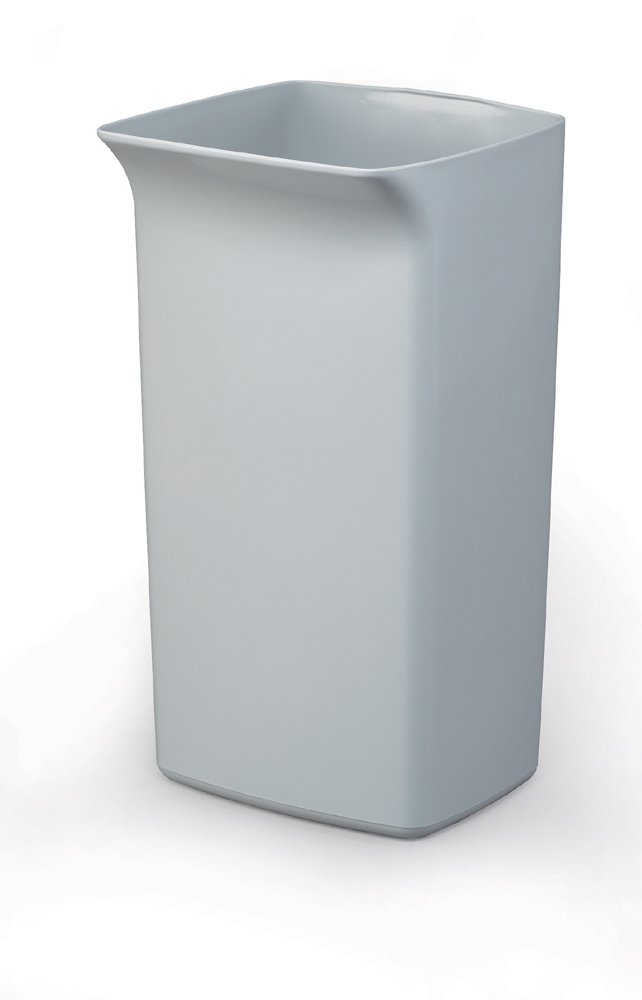 Durable DURABIN Square 40 Waste Bin Grey - 40 Litre Capacity - Ideal For Offices, Schools, Warehouses, etc. - Perfect for Waste Collection or Recycling