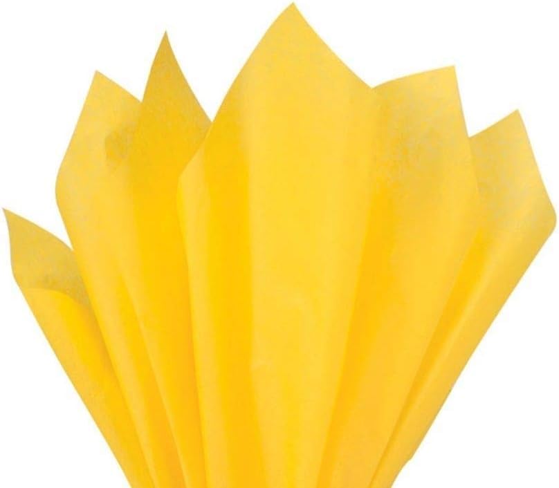 A3 Tissue Paper 100 Sheets for Gift Wrap Party Craft Acid Free (Yellow)