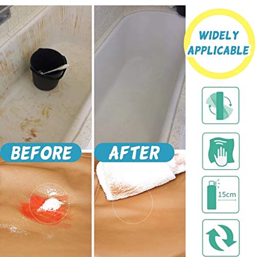 Rinse-free Super Bubble Cleaner,Removes Tough Stains and Odors,All-Purpose Foam Cleaner Spray for Kitchen Sink Countertop,Cooktop,Blanket,Water-tap Greases Dirts Cleaning Inside the Car (White)