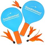 VIAHART Goodminton | The World's Easiest Racket Game | an Indoor Outdoor Year-Round Fun Paddle Game Set for Boys, Girls, and People of All Ages