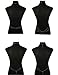 Finrezio Thin Sexy Gold Cross Body Belly Chains Necklace Jewelry for Women 4Pcs a Set (A:4pcs Gold Tone)