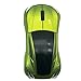 TDRTECH Wireless Car Mouse 2.4Ghz 3D DPI 1600 Cool Sport USB Gaming Mouse Mice for PC Computer Laptop Notebook Green