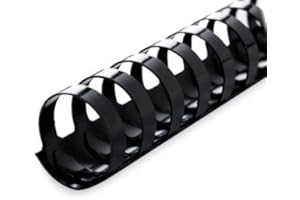 CFS Products Plastic Comb Binding Spines, 3/4 Inch Diameter, Black, 150 Sheets, 100 Pack 13034