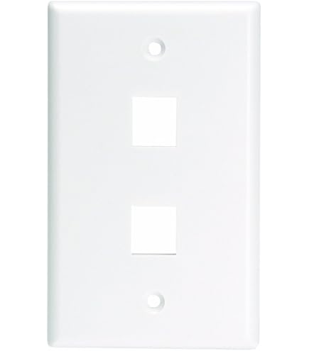 Leviton 43080–2S4 Wanddose – Edelstahl, 4 Port, Für Schnelle Installation, 2-fach