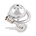 TERNENCE Metal Chastity Device Male Comfortable Virginity Lock Chastity Belt with Small Cage (1.57 inch / 40mm)
