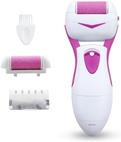 Electric Callous Remover Foot File Velvet Smooth Machine Foot Care Tool Portable Waterproof Callous Remover Dead Skin Pedicure Callous Shaver & Sander for Women & Men (Pink)